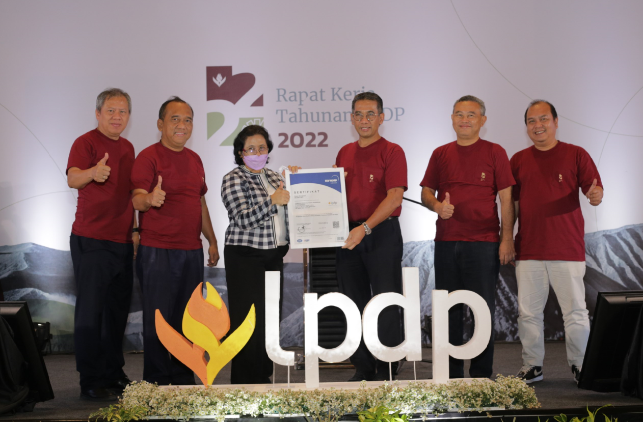 LPDP Raih Sertifikat ISO 9001:2015