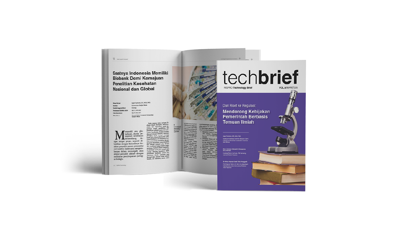 RISPRO Tech Brief Vol 8: Dari Riset ke Regulasi, Mendorong Kebijakan Pemerintah Berbasis Temuan Ilmiah