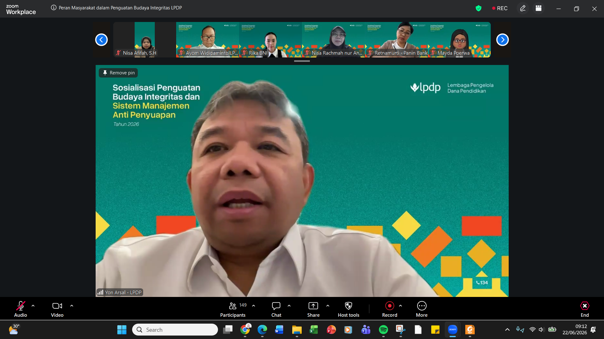 LPDP Perkuat Budaya Integritas dan Anti Penyuapan Bersama Mitra dan Pemangku Kepentingan